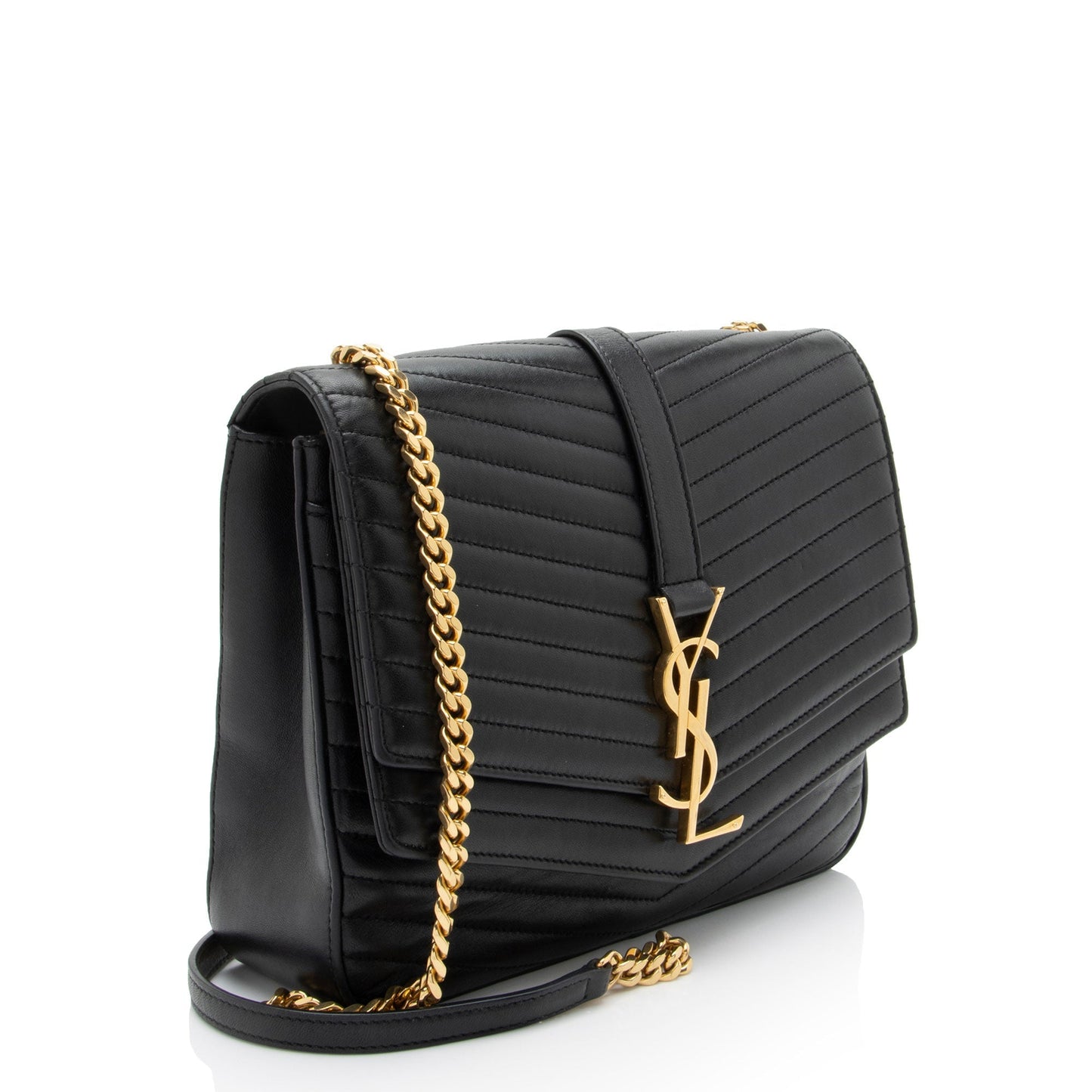 Saint Laurent Matelasse Lambskin Monogram Sulpice Medium Shoulder Bag