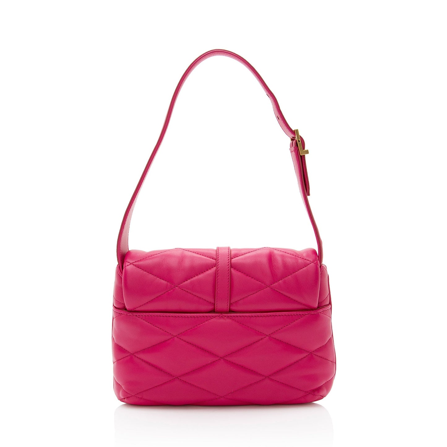 Saint Laurent Quilted Lambskin Monogram Le 57 Hobo