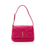 Saint Laurent Quilted Lambskin Monogram Le 57 Hobo