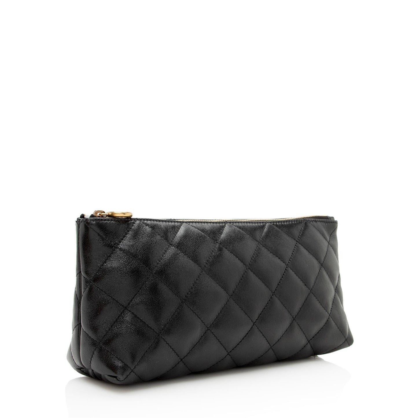 Saint Laurent Quilted Lambskin Pouch (SHF-22668)