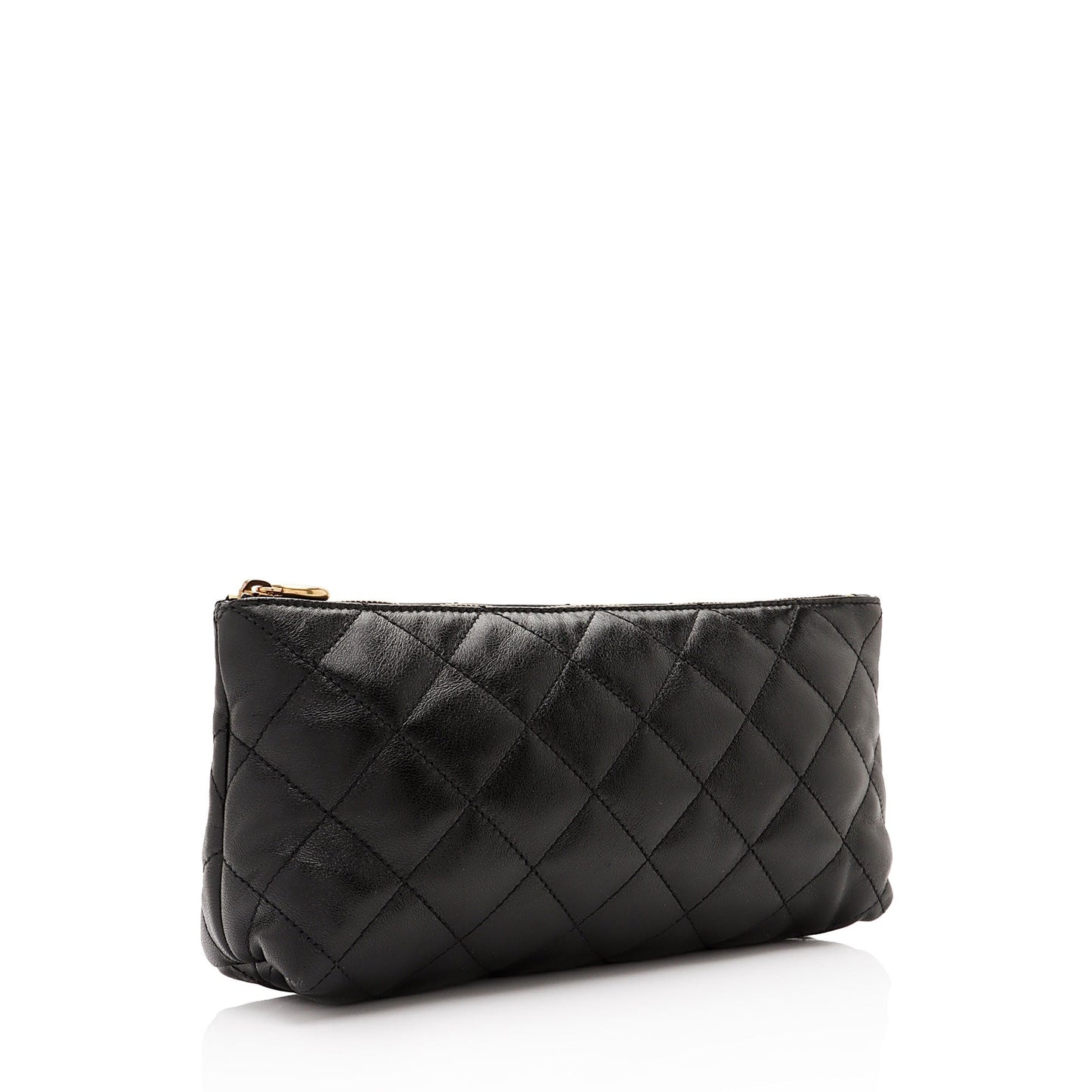 Saint Laurent Quilted Lambskin Pouch (SHF-ixv7Bg)