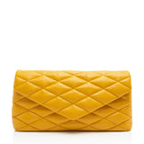 Saint Laurent Quilted Lambskin Puffer Sade Clutch