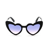 Saint Laurent Black Acetate Heart Frame Loulou Sunglasses