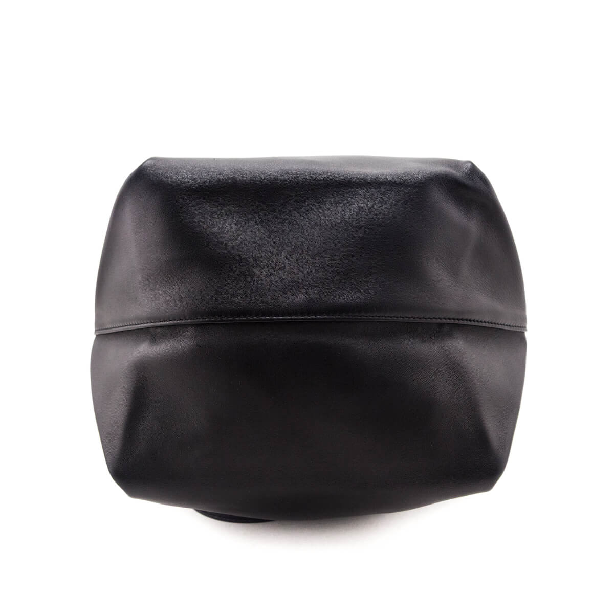Saint Laurent Black Lambskin Teddy Drawstring Bag