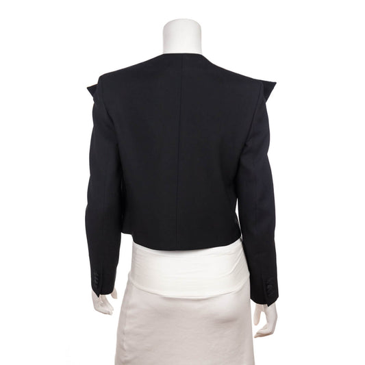 Saint Laurent Black & White Zebra Sequin Jacket Size M | FR 38