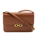Saint Laurent Brown Smooth Calfskin Le Maillon Satchel
