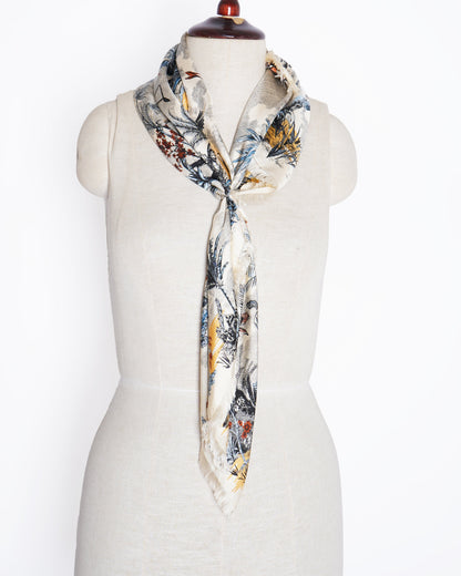New Christian Dior Jardin 90 Square Scarf In Soie Silk
