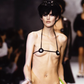Chanel RARE RUNWAY 1990s Iconic Black/White CC String Bikini Bathing Suit