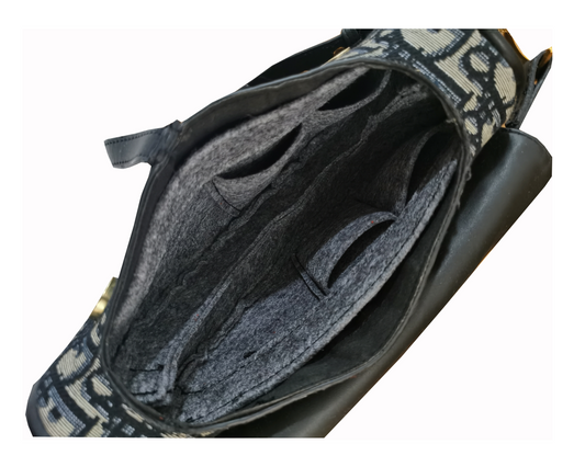 [Mini Saddle Bag Organizer] Felt Bag Organizer, Purse Insert, Base Shaper, Liner Protector