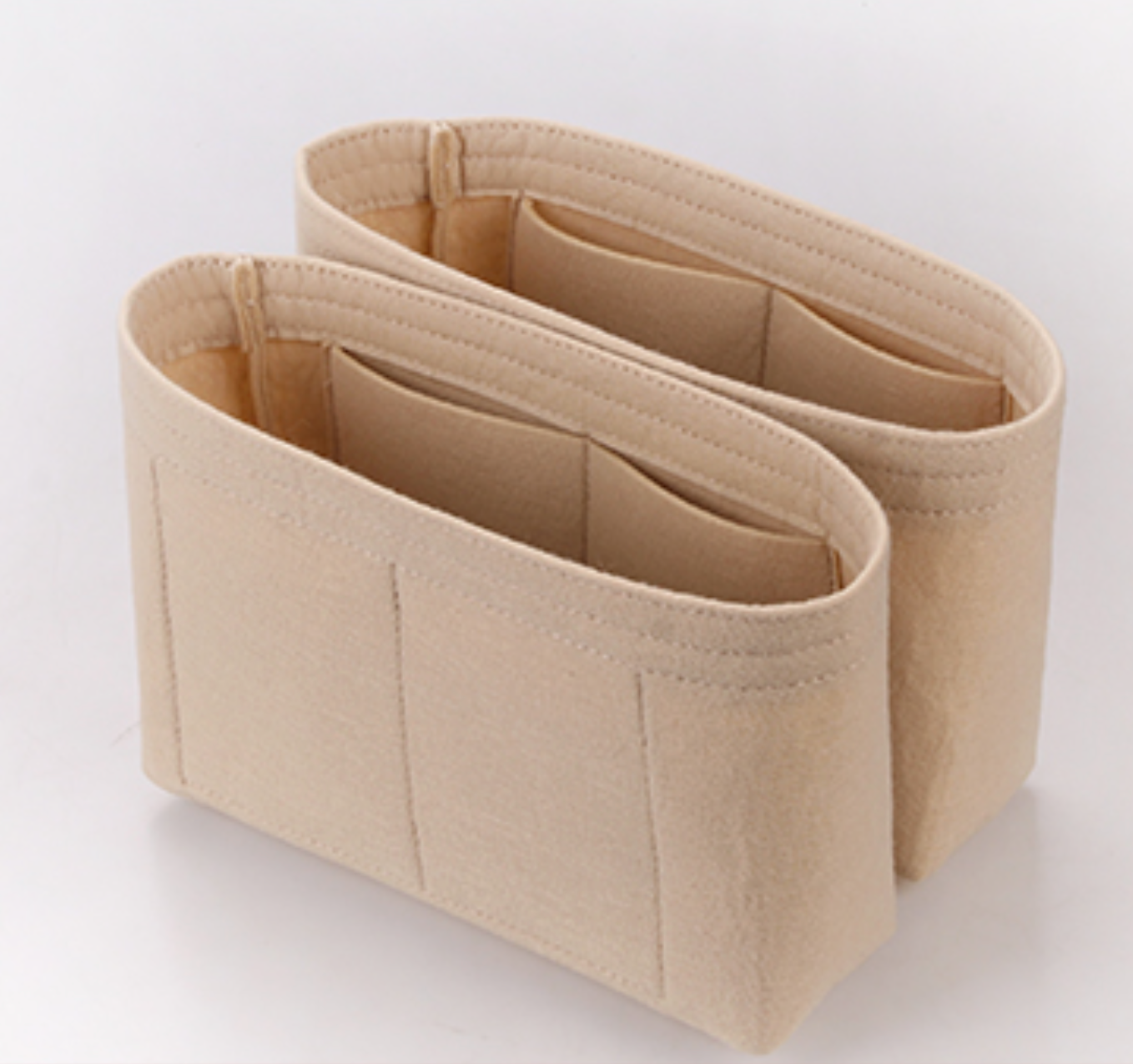 [2 pieces MURIA Organizer] Felt Purse Insert with Slim Design Bag Liner Protector