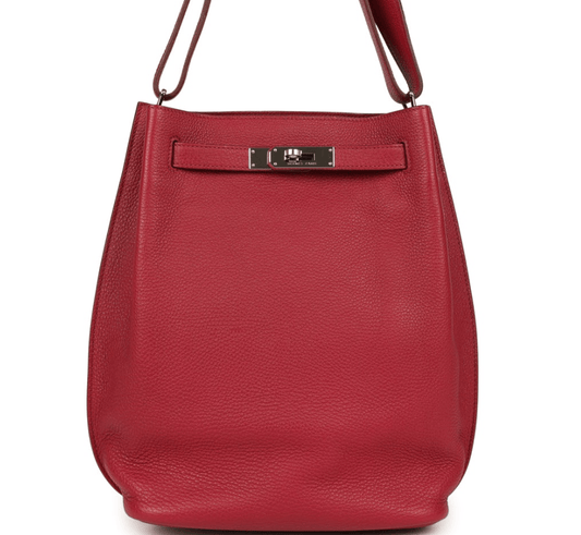 Hermes So Kelly 22 Rubis Togo Palladium Hardware