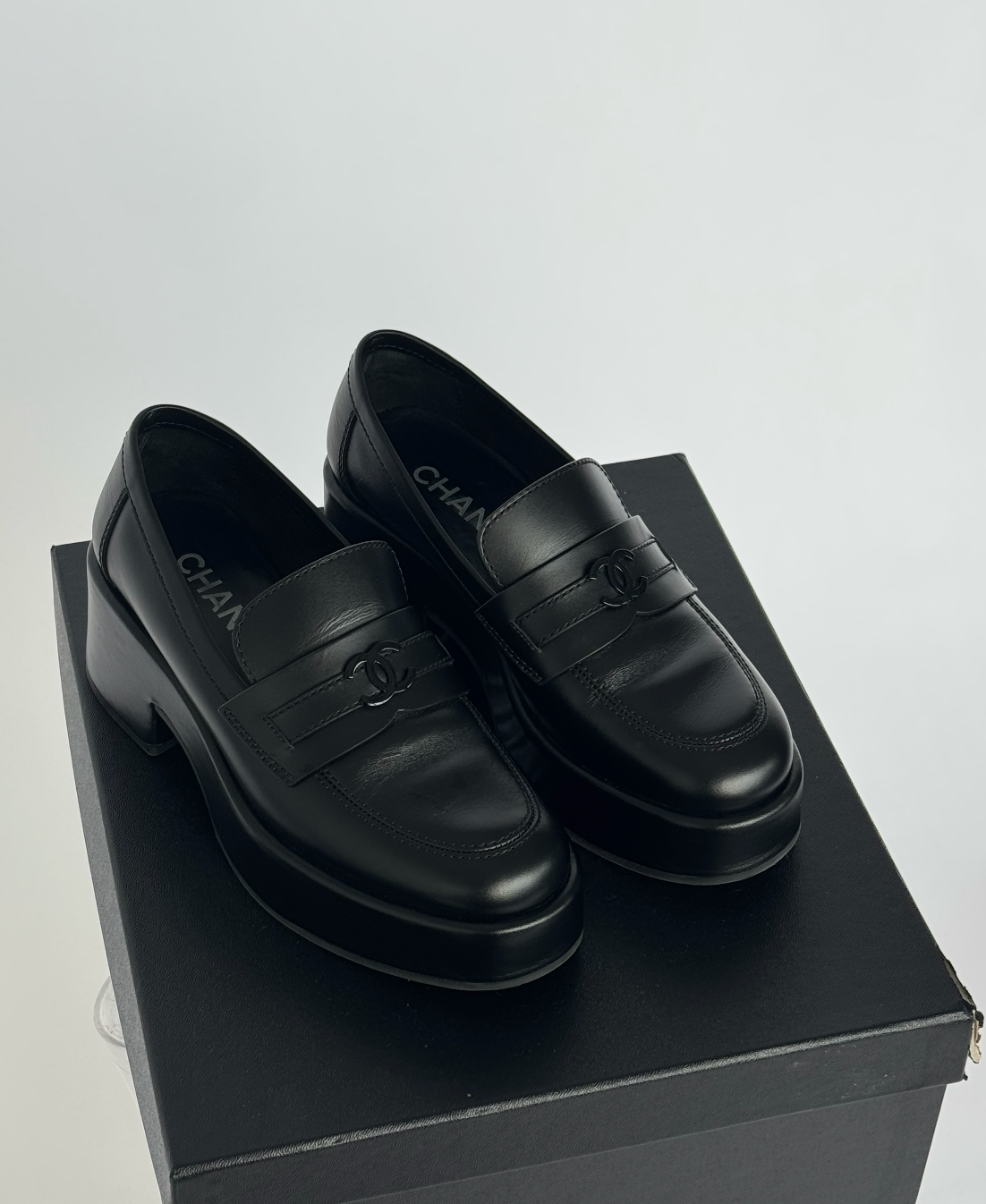 Chanel Moccasin Loafers - FULL SET