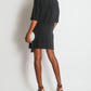 Prada Black Silk Short-Sleeve Mini Dress with Crystal Embellishments Size IT 40 (UK 8)