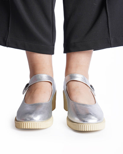 Christian dior metallic mary jane