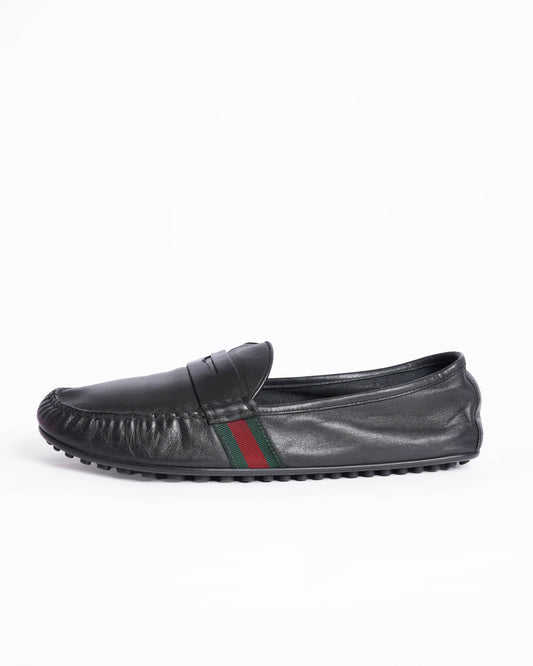 Gucci Men's Drivers Loafers In Black