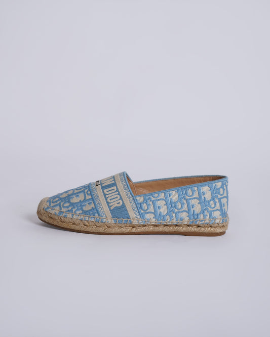 Christian Dior Women's Dioriviera Granville Espadrille In Embroidered Cotton