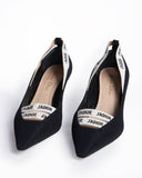 Christian Dior J'ADIOR Black PUMP white ribbon