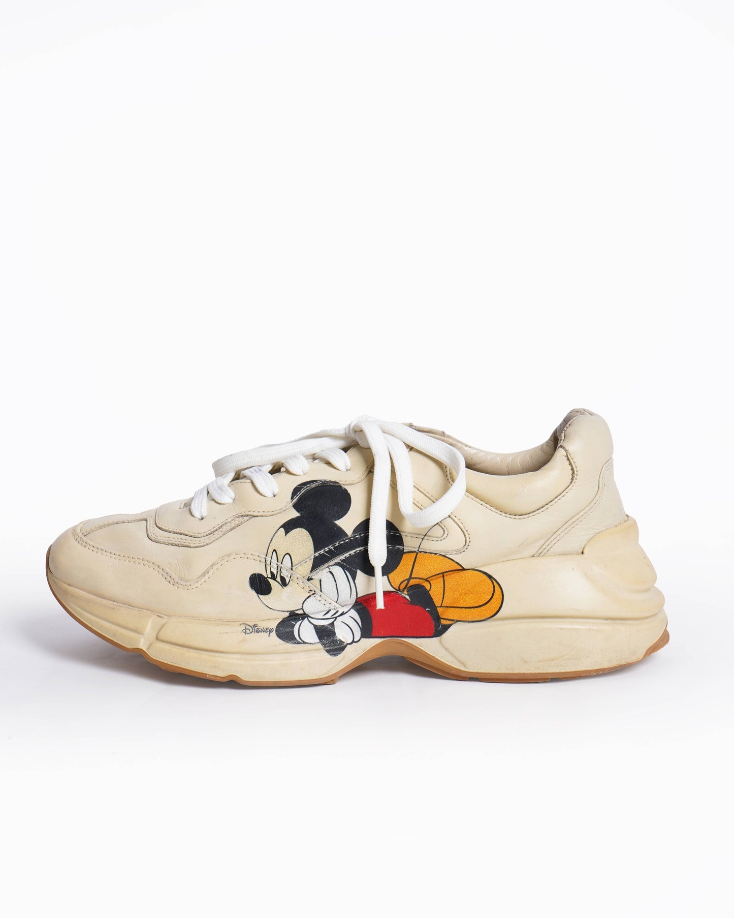 Gucci x Disney Mickey Mo  Rhyton Sneakers Cream