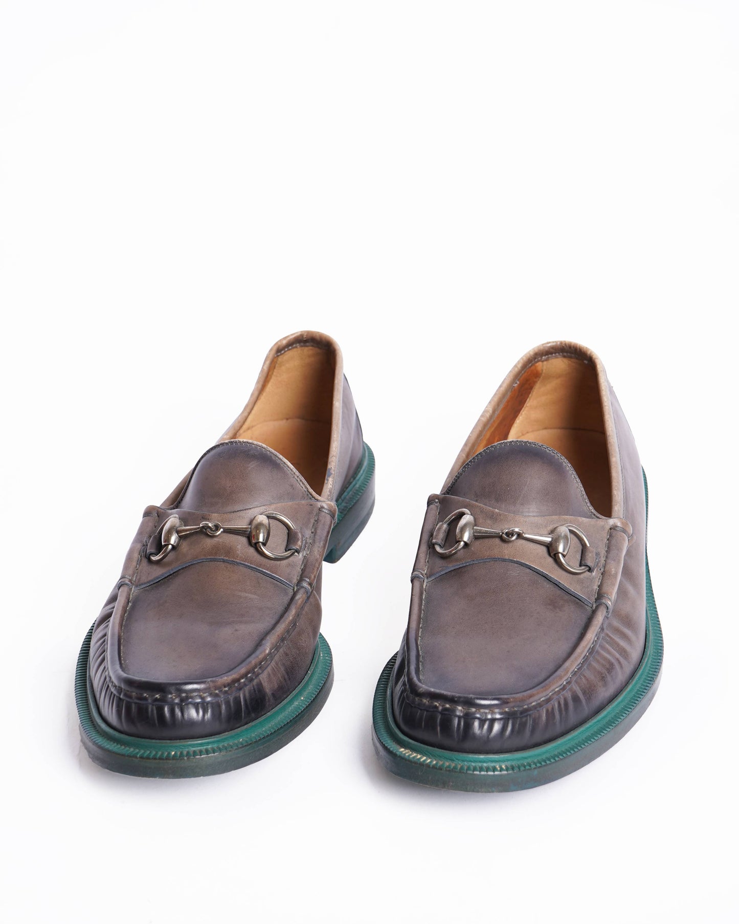 Gucci   brown leather loafers