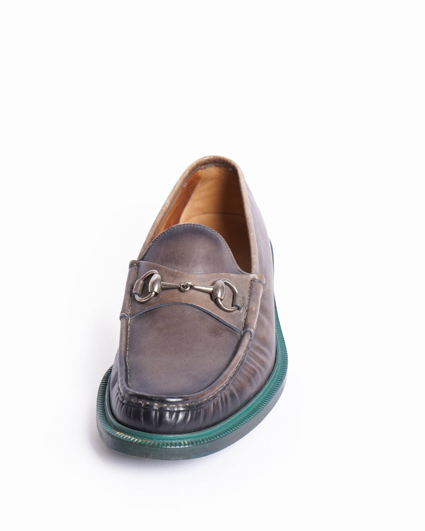 Gucci   brown leather loafers