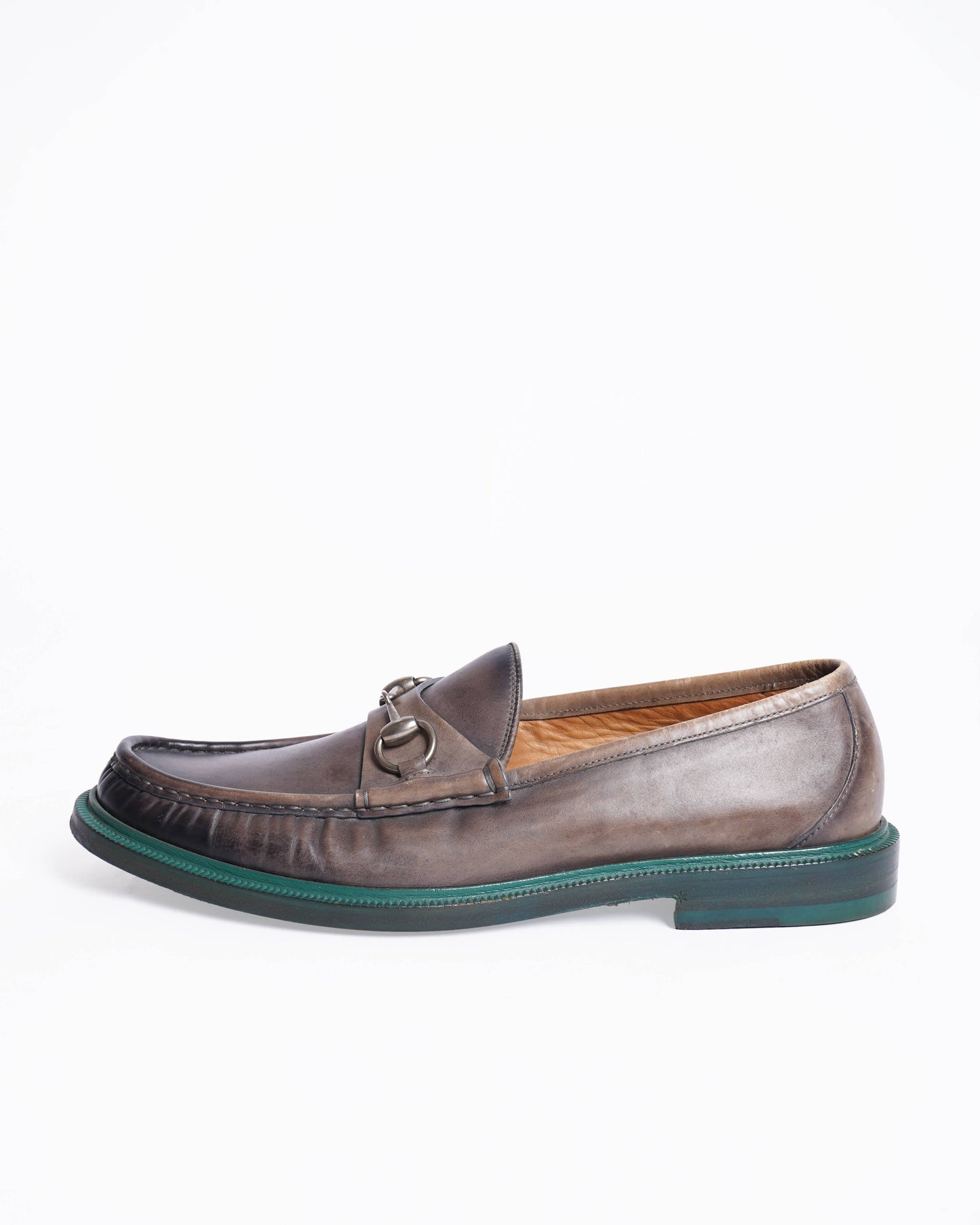 Gucci   brown leather loafers