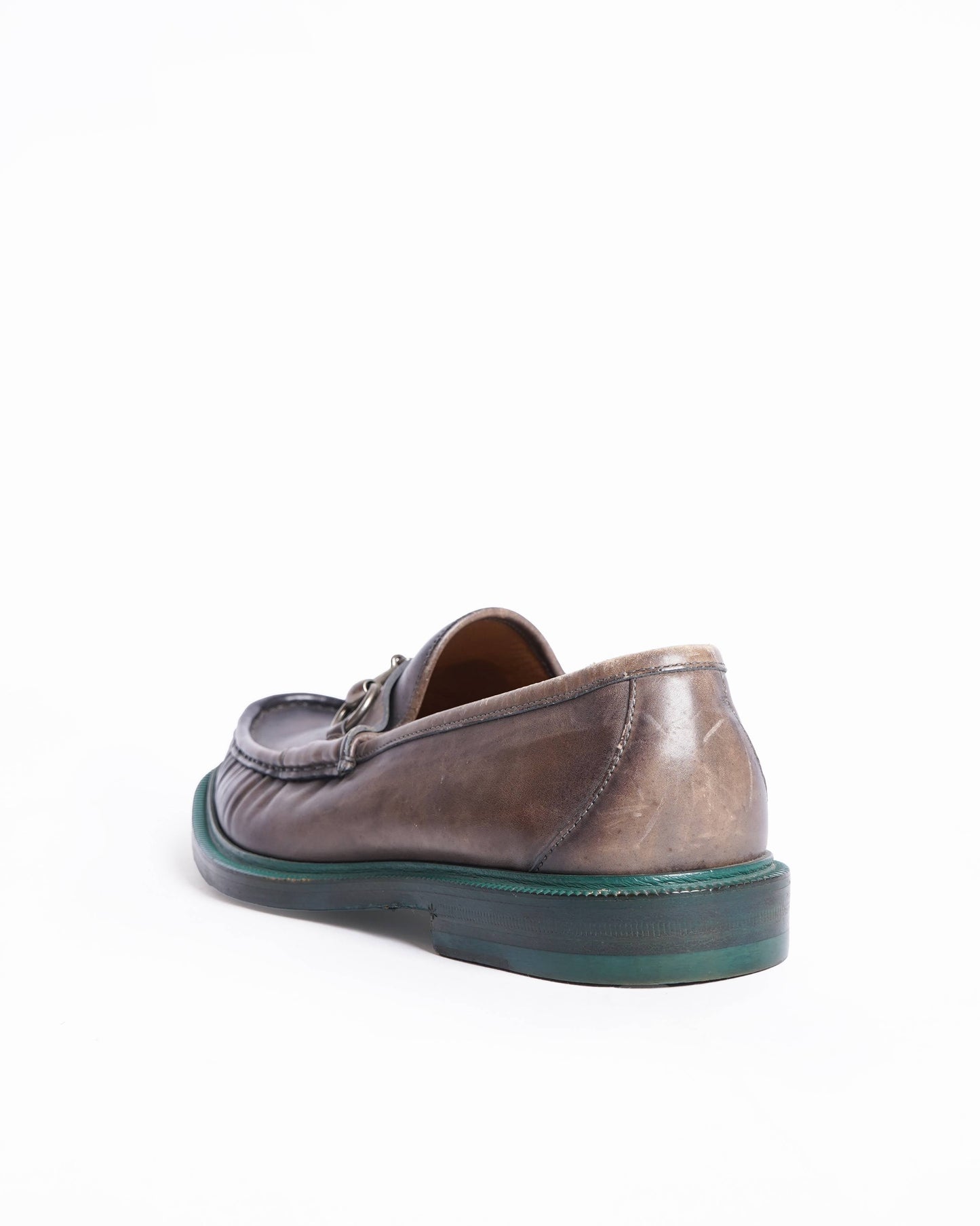 Gucci   brown leather loafers