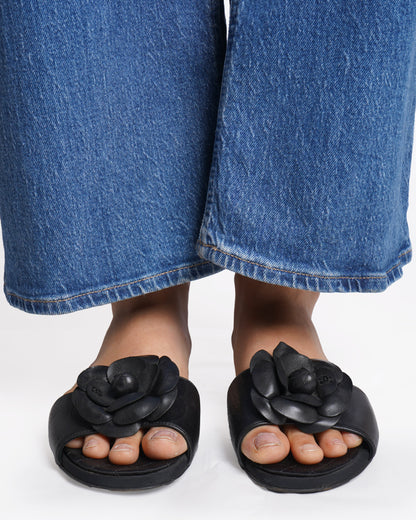 Chanel Camélia Slide Sandals