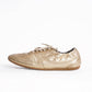 Burberry leather sneakers in a metallic gold finish
