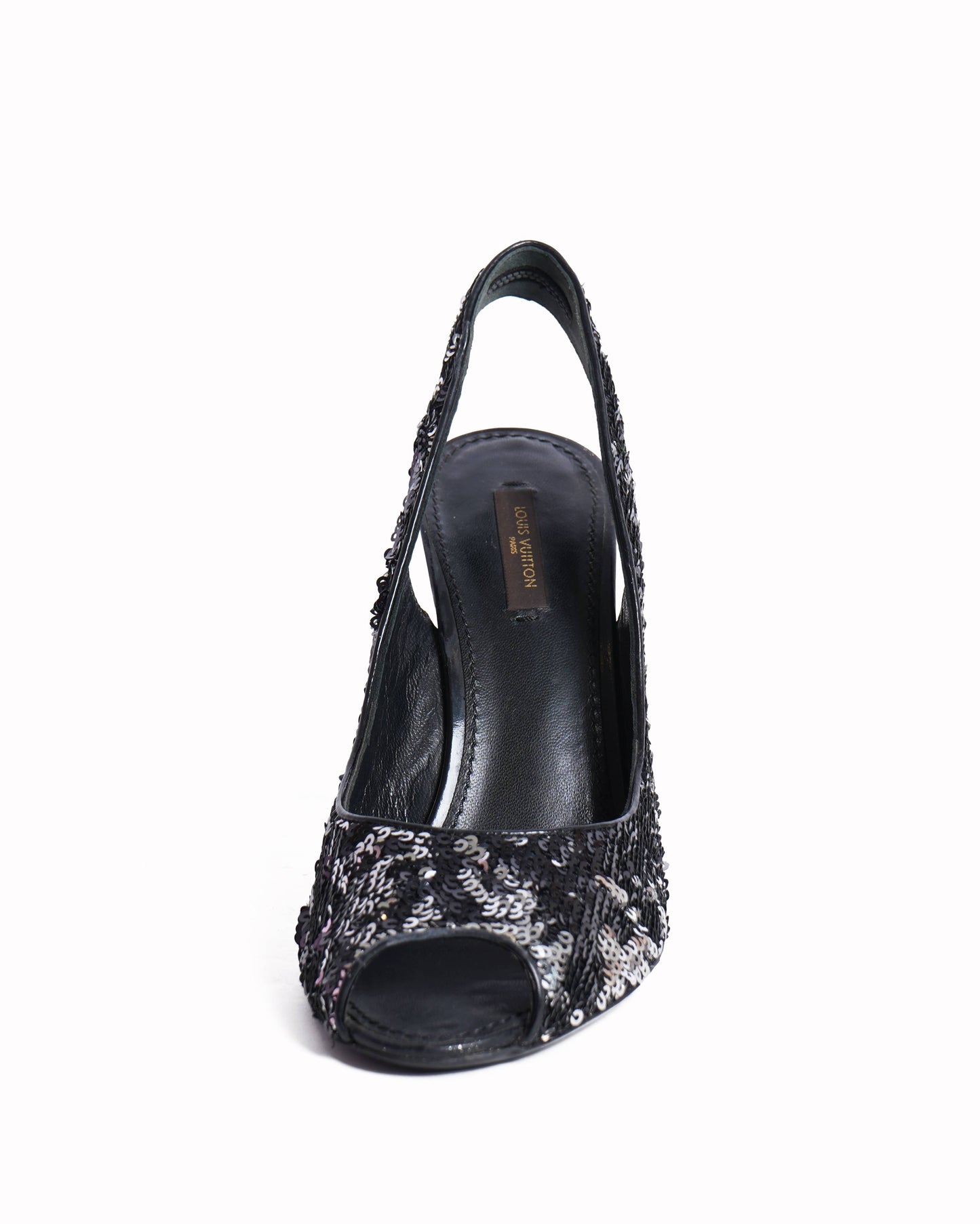 Louis Vuitton liza sequin slingback heels