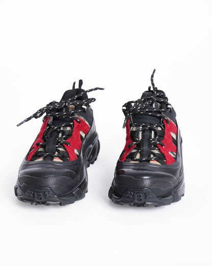 Burberry Black & Red Arthur Women's Sneakers