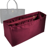 Organizer for [Cerf Small, Chanel] Bag Insert (Silk, Full-width Zip and Open Pocket)