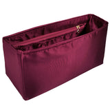 Organizer for [Jumbo Double Flap, Chanel] Bag Insert (Silk, Full-width Zip and Open Pocket)