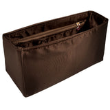 Organizer for [NIKI Shopping, Saint Laurent (YSL)] Bag Insert (Silk, Full-width Zip and Open Pocket)