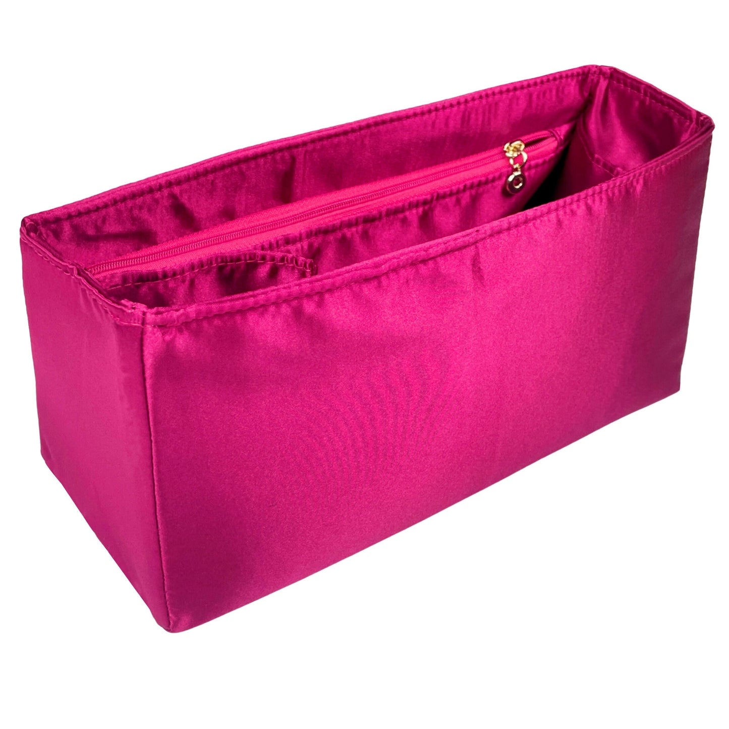 Organizer for [Sunshine Large, Fendi] Bag Insert (Silk, Full-width Zip and Open Pocket)