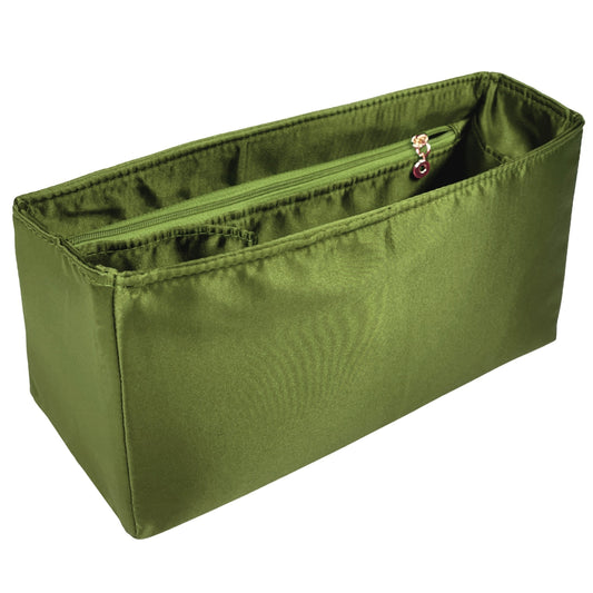 Organizer for [Supermodel Tote XL, Chanel] Bag Insert (Silk, Full-width Zip and Open Pocket)