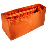 Organizer for [19 Maxi, Chanel] Bag Insert (Silk, Full-width Zip and Open Pocket)