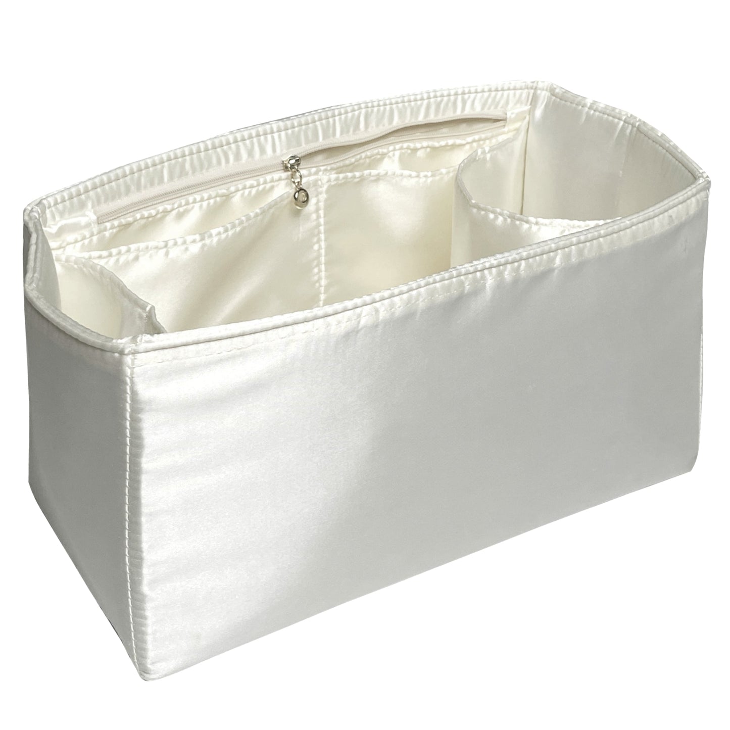 Organizer for [Sunshine Large, Fendi] Bag Insert (Silk, Full-width Zip and Open Pocket)