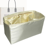 Organizer for [Rive Gauche N-S, Saint Laurent (YSL)] Bag Insert (Silk, Full-width Zip and Open Pocket)