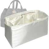 Organizer for [Small Toujours Bag, Dior] Bag Insert (Silk, Full-width Zip and Open Pocket)