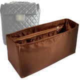 Organizer for [Urban Spirit Backpack Large 25cm, Chanel] Bag Insert (Silk, Full-width Zip and Open Pocket)