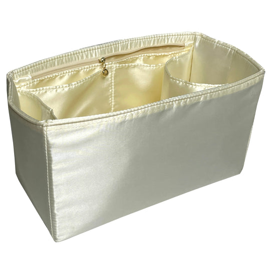 Organizer for [Peekaboo X-Lite Large, Fendi] Bag Insert (Silk, Trapezoid Shape with Zip Pocket)