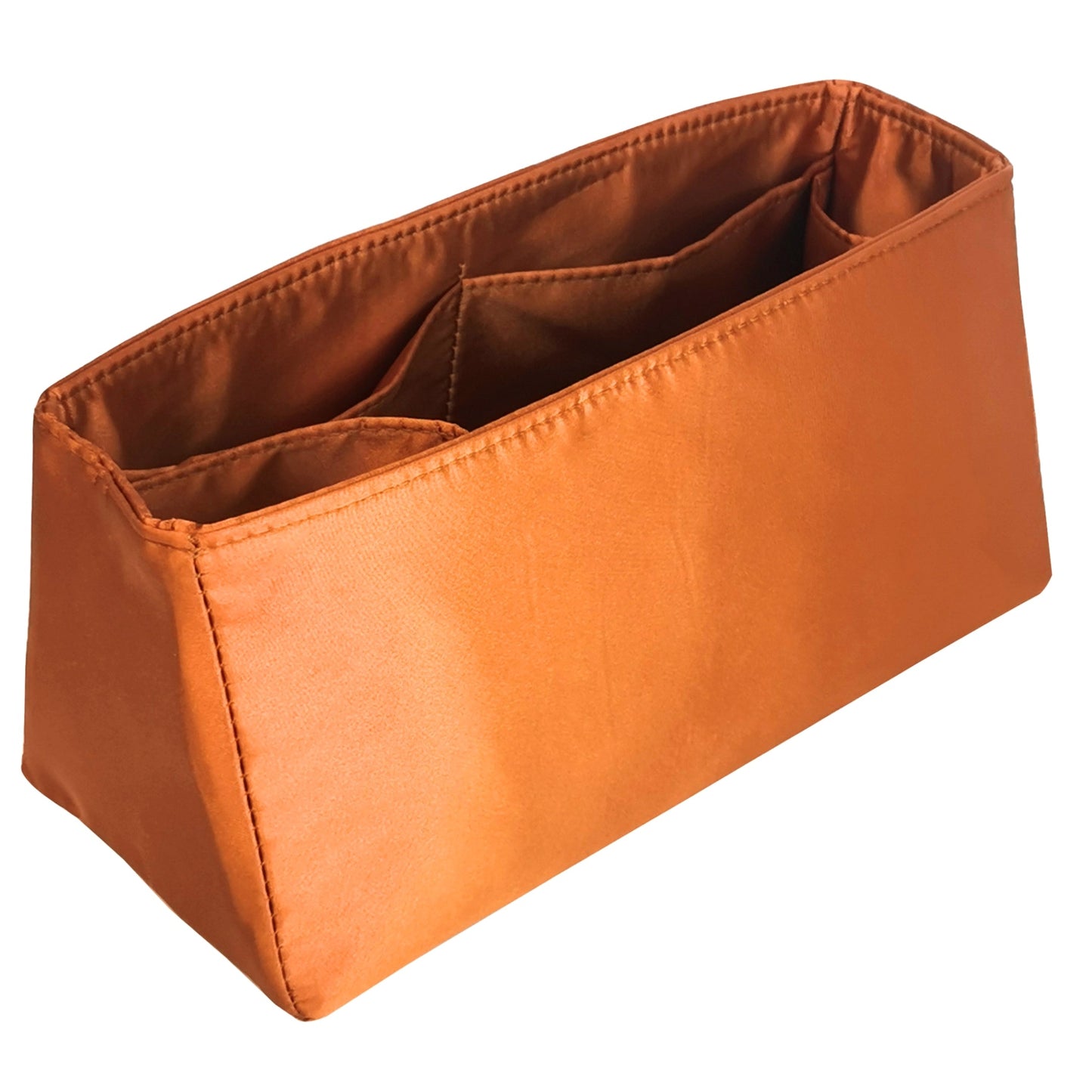 Organizer for [NIKI Shopping, Saint Laurent (YSL)] Bag Insert (Silk, Trapezoid Shape with Zip Pocket)
