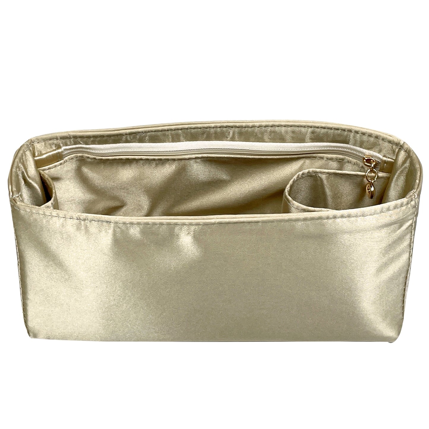 Organizer for [LE 5 A 7 Supple Baby, Saint Laurent (YSL)] Bag Insert (Silk, Trapezoid Shape with Zip Pocket)