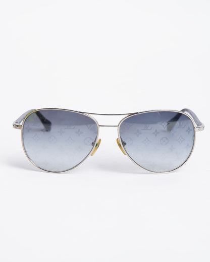 Louis Vuitton Monogram Logo Lense Aviator Men's Sunglasses