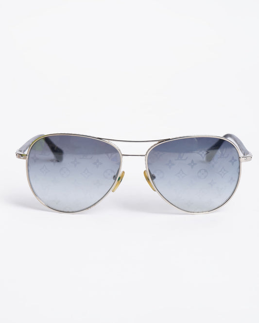 Louis Vuitton Monogram Logo Lense Aviator Men's Sunglasses