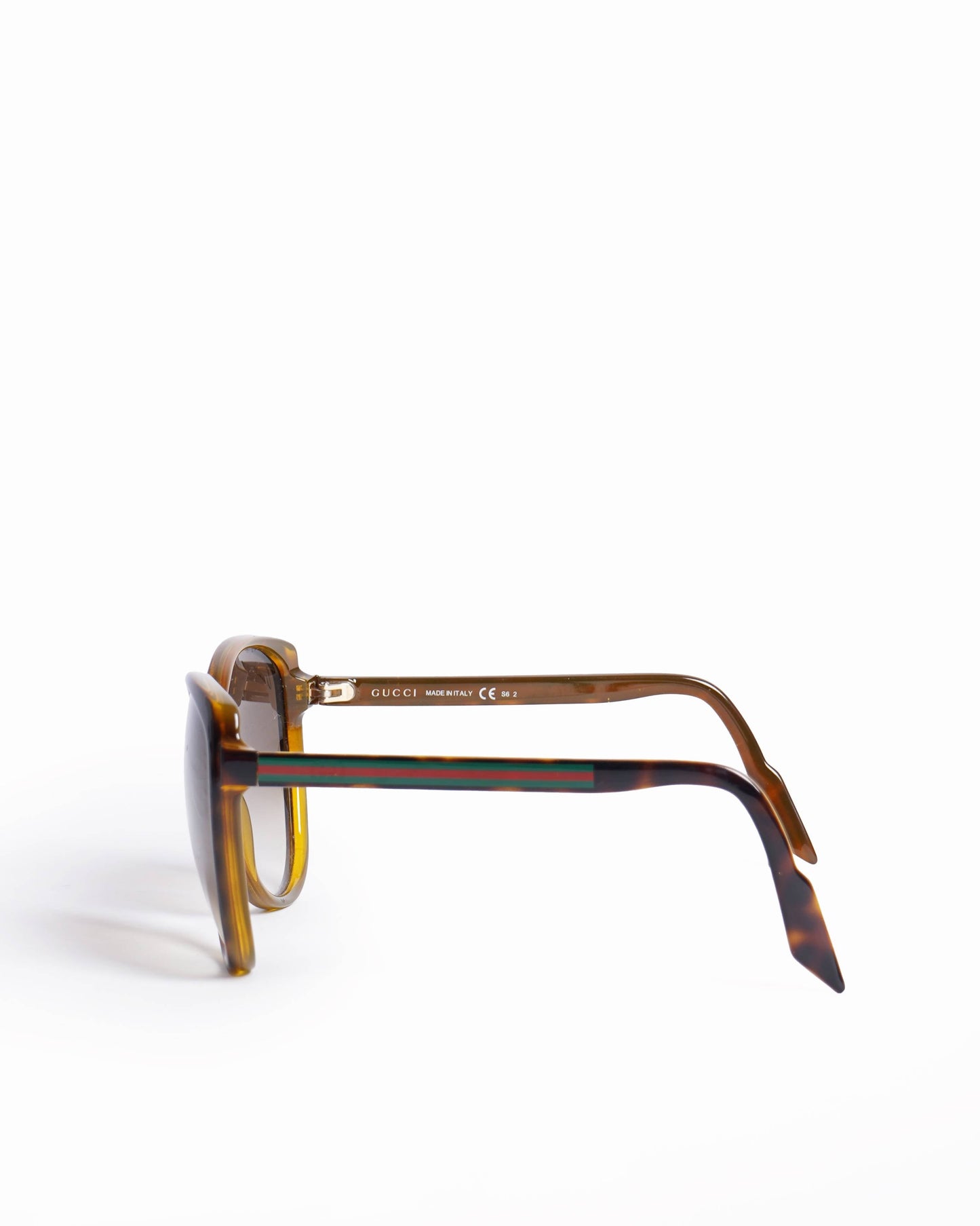 Gucci   Tortoiseshell Brown Sunglasses