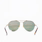 Gucci Orange Mirror Skulls Aviator Sunglasses