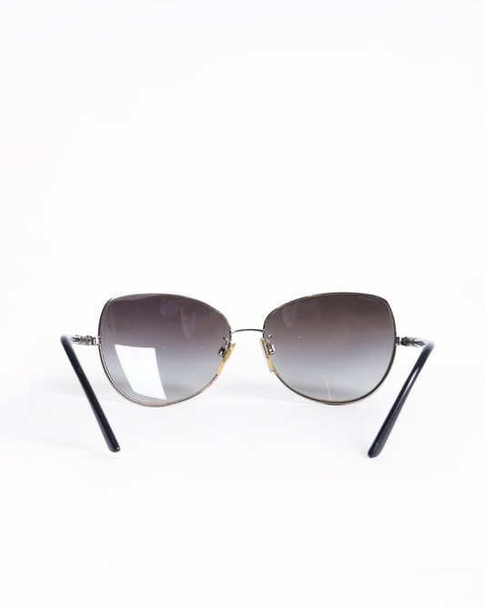 Burberry Women's Silver frame Gradiant Lence Shades