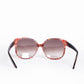 Christian Dior Diorline Brown Tortoise Oversized Striped Sunglasses