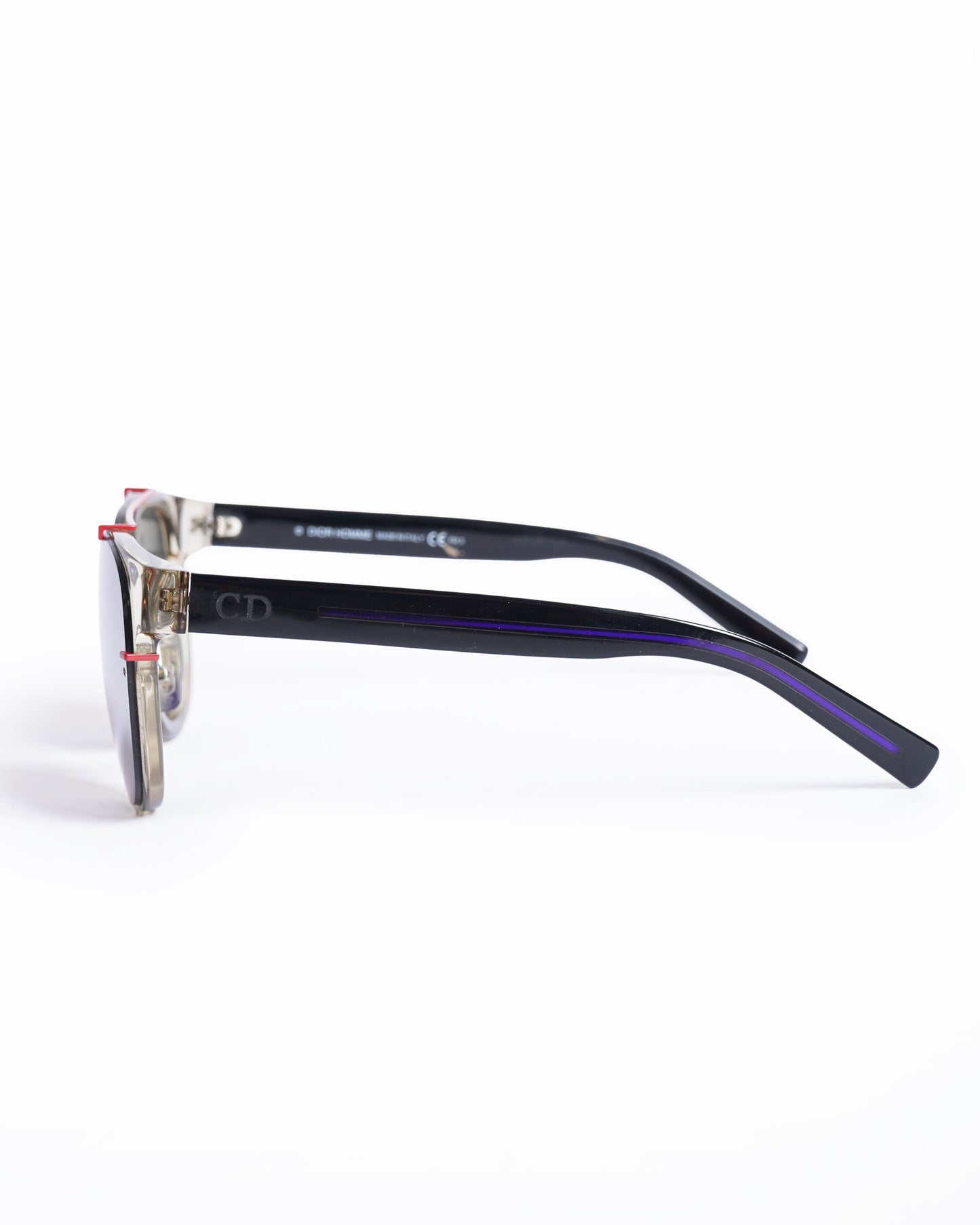 Christian dior black and red frame sunglasses